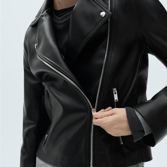 Mango vegan leather jacket - Picture 2 of 4